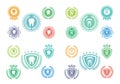 Tooth icons set ,Tooth logo set,Tooth label set Royalty Free Stock Photo