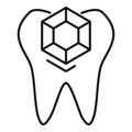 Tooth implant surgery showing artificial tooth replacing natural tooth