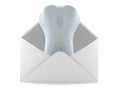 Tooth inside envelope