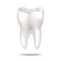 Tooth isolated over white background