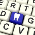 Tooth Key Means Dental Appointment Or Teeth Royalty Free Stock Photo