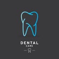 Tooth logo, Dental care icon