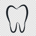 Tooth logo icon for dentist or stomatology dental care design te