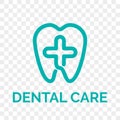 Tooth logo vector dentist stomatology dental icon