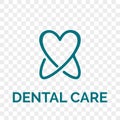 Tooth logo vector dentist stomatology dental icon