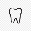 Tooth logo vector icon dentist stomatology dental