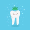 Tooth with mint