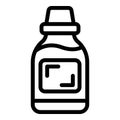 Tooth mouthwash icon, outline style