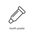 Tooth paste icon from Hygiene collection. Royalty Free Stock Photo