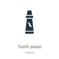 Tooth paste icon vector. Trendy flat tooth paste icon from hygiene collection isolated on white background. Vector illustration Royalty Free Stock Photo