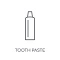 Tooth paste linear icon. Modern outline Tooth paste logo concept Royalty Free Stock Photo