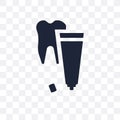 Tooth paste transparent icon. Tooth paste symbol design from Hygiene collection. Royalty Free Stock Photo