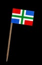 Groningen flag , with black screen for chromakey