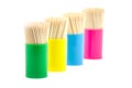 Tooth picks in jar Royalty Free Stock Photo