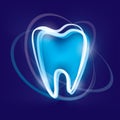 Tooth protection symbol Royalty Free Stock Photo