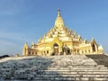 Tooth relics Buddhist pagoda  in Myanmar Royalty Free Stock Photo