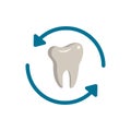 Tooth Renewal icon. Simple element from dentistry collection. Creative Tooth Renewal icon for web design, templates, infographics