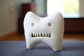 a tooth-shaped pillow with a small pocket for lost teeth