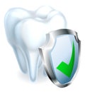 Tooth and Shield Royalty Free Stock Photo