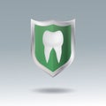 tooth shield. Vector illustration decorative design