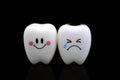 Tooth smile and cry emotion Royalty Free Stock Photo