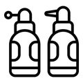 Tooth spray icon outline vector. Dentist care