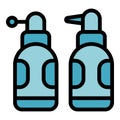 Tooth spray icon vector flat