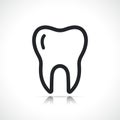 Tooth or teeth line icon