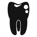 Tooth transplant icon simple vector. Bioprinting anatomy Royalty Free Stock Photo