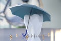 A tooth under an umbrella Royalty Free Stock Photo