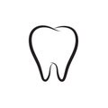 Tooth vector icon Royalty Free Stock Photo