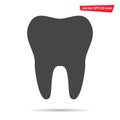 Tooth vector icon iso;ated. Modern flat pictogram, business, marketing, internet concept. Trendy sim Royalty Free Stock Photo