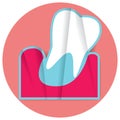 tooth. Vector illustration decorative design Royalty Free Stock Photo