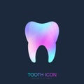 Tooth Vector logo Template. Medical Design Tooth Logo. Dentist Office Icon. Oral Care Dental and Clinic Tooth Logotype Royalty Free Stock Photo