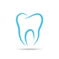 Tooth wear brace on the blue background