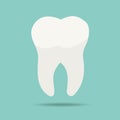 Tooth wear brace on the blue background