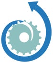 Tooth wheel logo