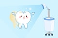 Tooth with whiten concept