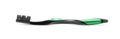 Toothbrush black with green on a white background