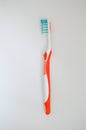 Toothbrush. Blood on gums. The concept of advertising Royalty Free Stock Photo