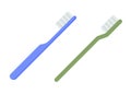 Toothbrush flat vector icon. Mouth brush design isolated tooth icon illustration.