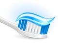 Toothbrush and gel toothpaste