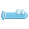 Toothbrush glass tube icon, cartoon style Royalty Free Stock Photo