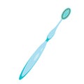 Toothbrush icon. Flat illustration of toothbrush vector icon isolated on white background. Vector illustration. Royalty Free Stock Photo