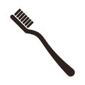 Toothbrush icon - illustration Royalty Free Stock Photo