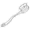 Toothbrush icon. Vector of a toothbrush. Toothbrush sketch.