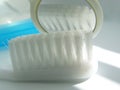 Toothbrush & mirror Royalty Free Stock Photo