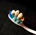 Toothbrush with teeth conceptual image Royalty Free Stock Photo
