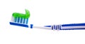 Toothbrush and toothpaste Royalty Free Stock Photo