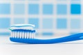 Toothbrush with toothpaste Royalty Free Stock Photo
